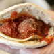 A meatball sandwich made with Impossible Foods’ meatless “beef.”
